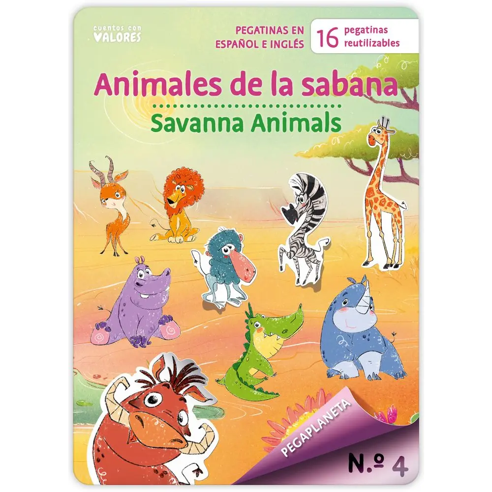 pegaplaneta 4 animales de la sabana